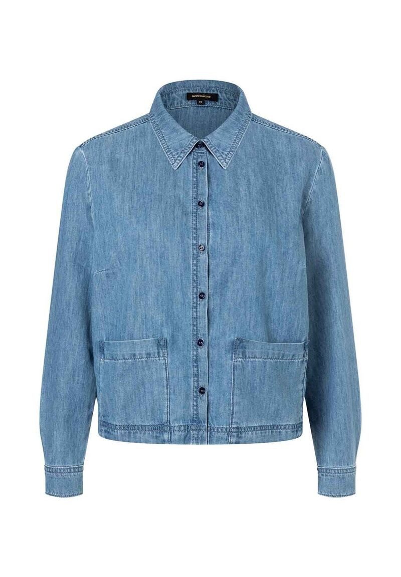 verkürzte Jeansbluse, Frühjahrs-Kollektion günstig online kaufen