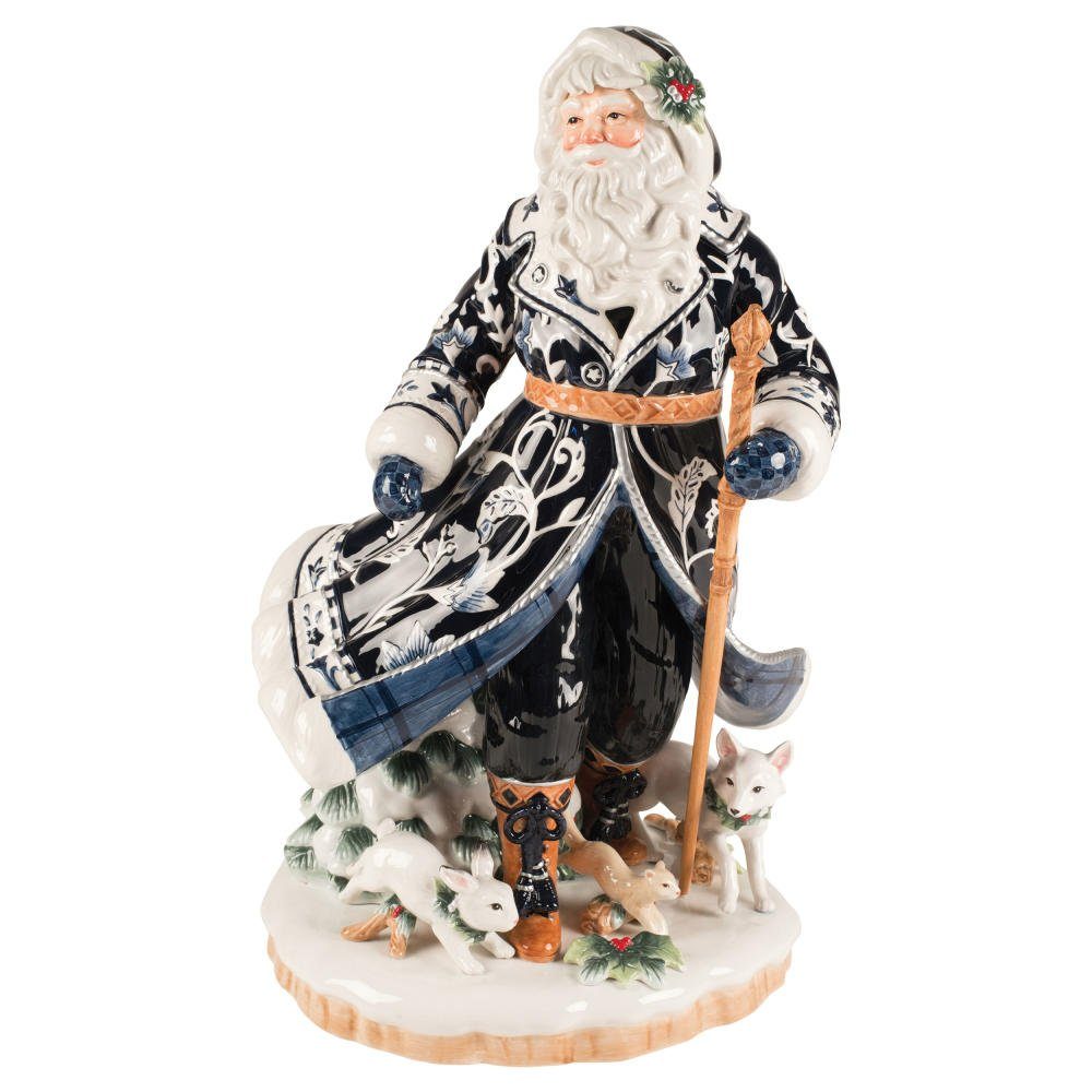 - Floyd Mantel Weihnachtsmann blauen & Goebel Santa Fitz im