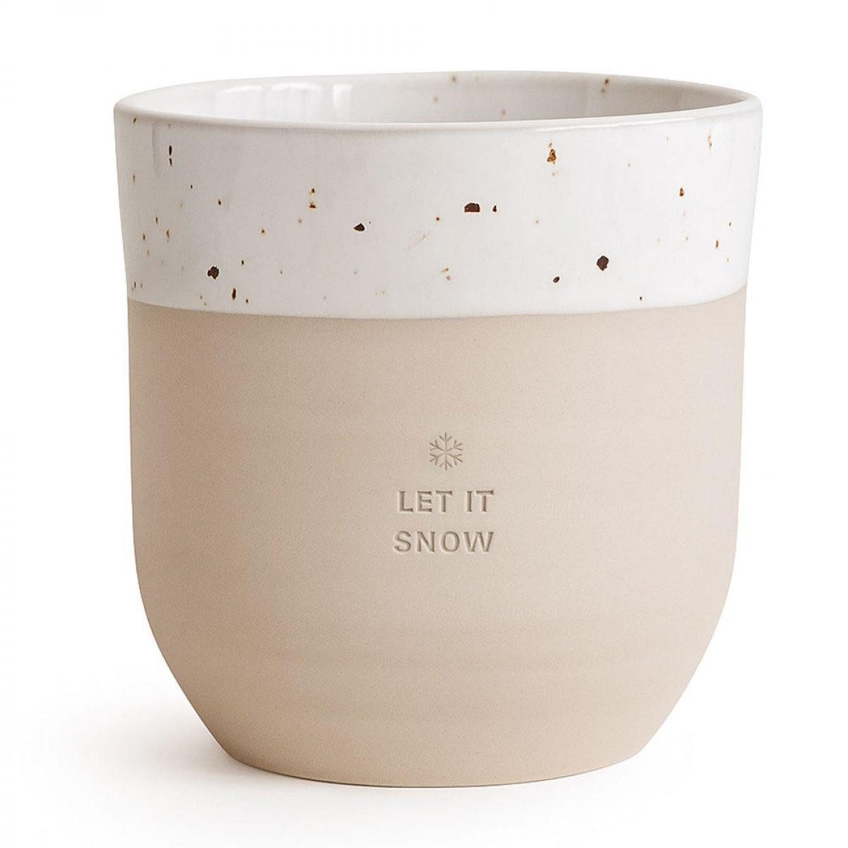 Eulenschnitt Tasse Becher Let it Snow Limitiert