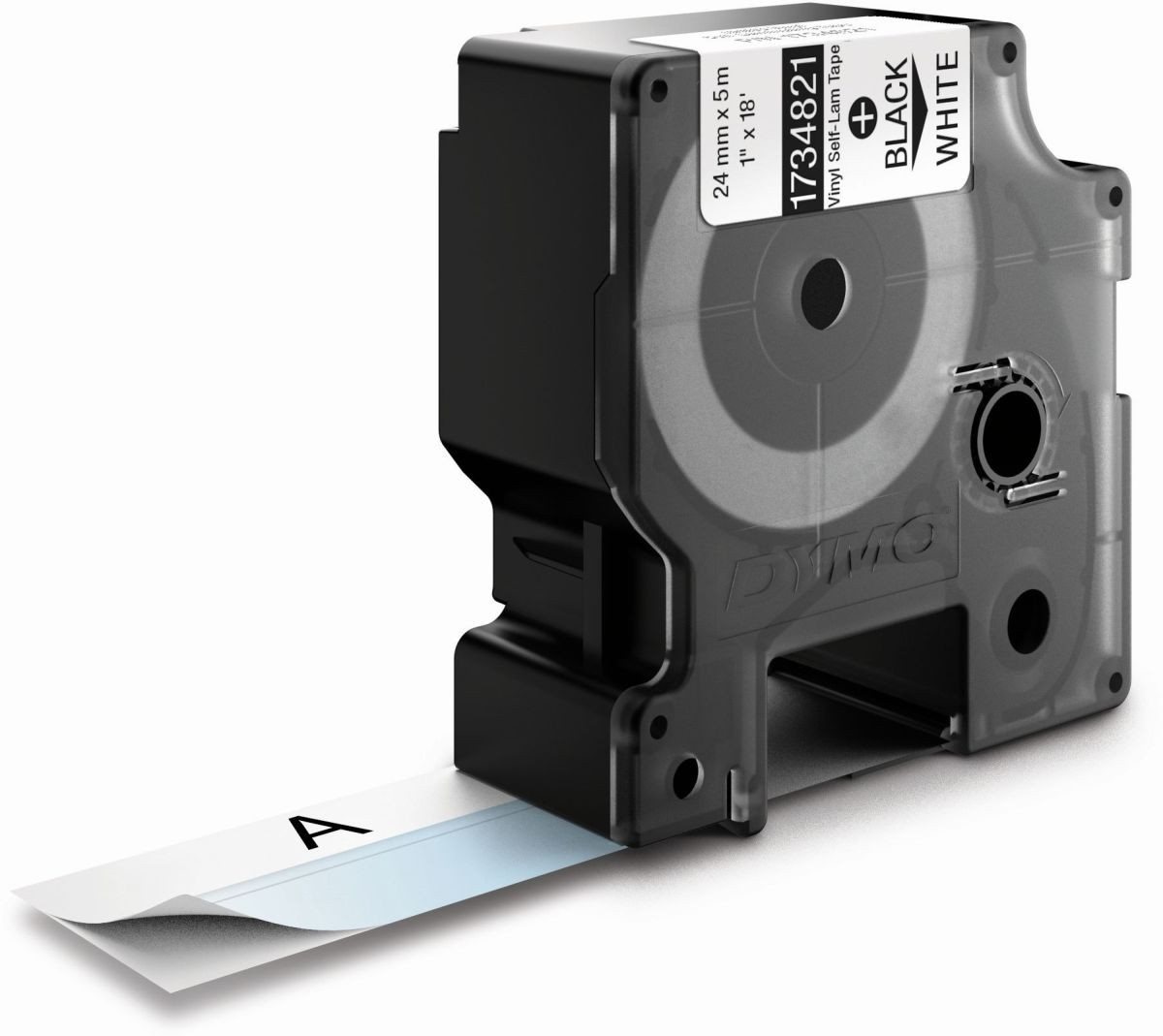 Thumbnail - DYMO Beschriftungsband Schriftbandkassette Rhino Band ID1 Vinyl laminiert 5,5mx24mm schwarz/.