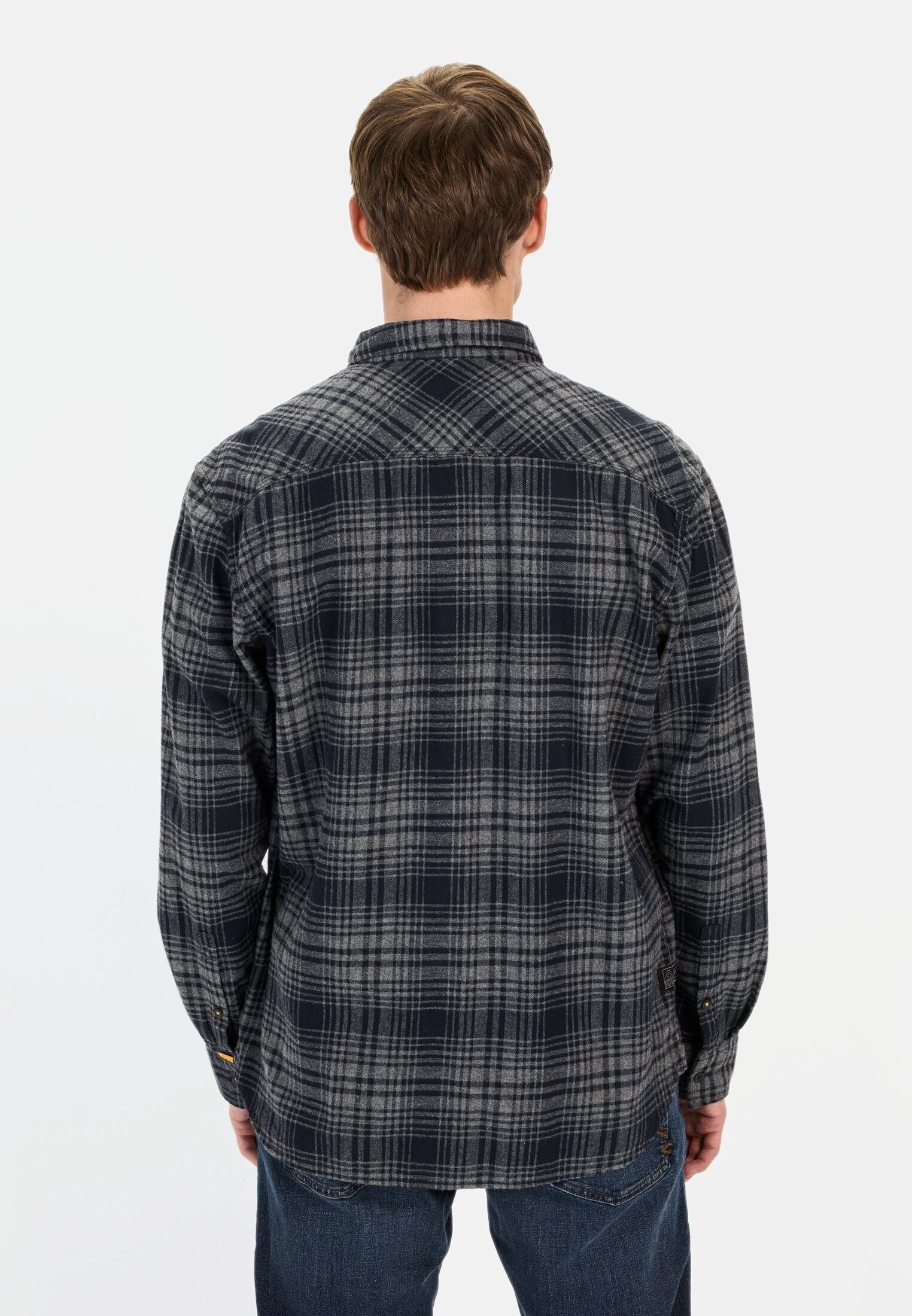 camel active Langarmhemd mit Karomuster Langarm Button-Down Button-Down günstig online kaufen