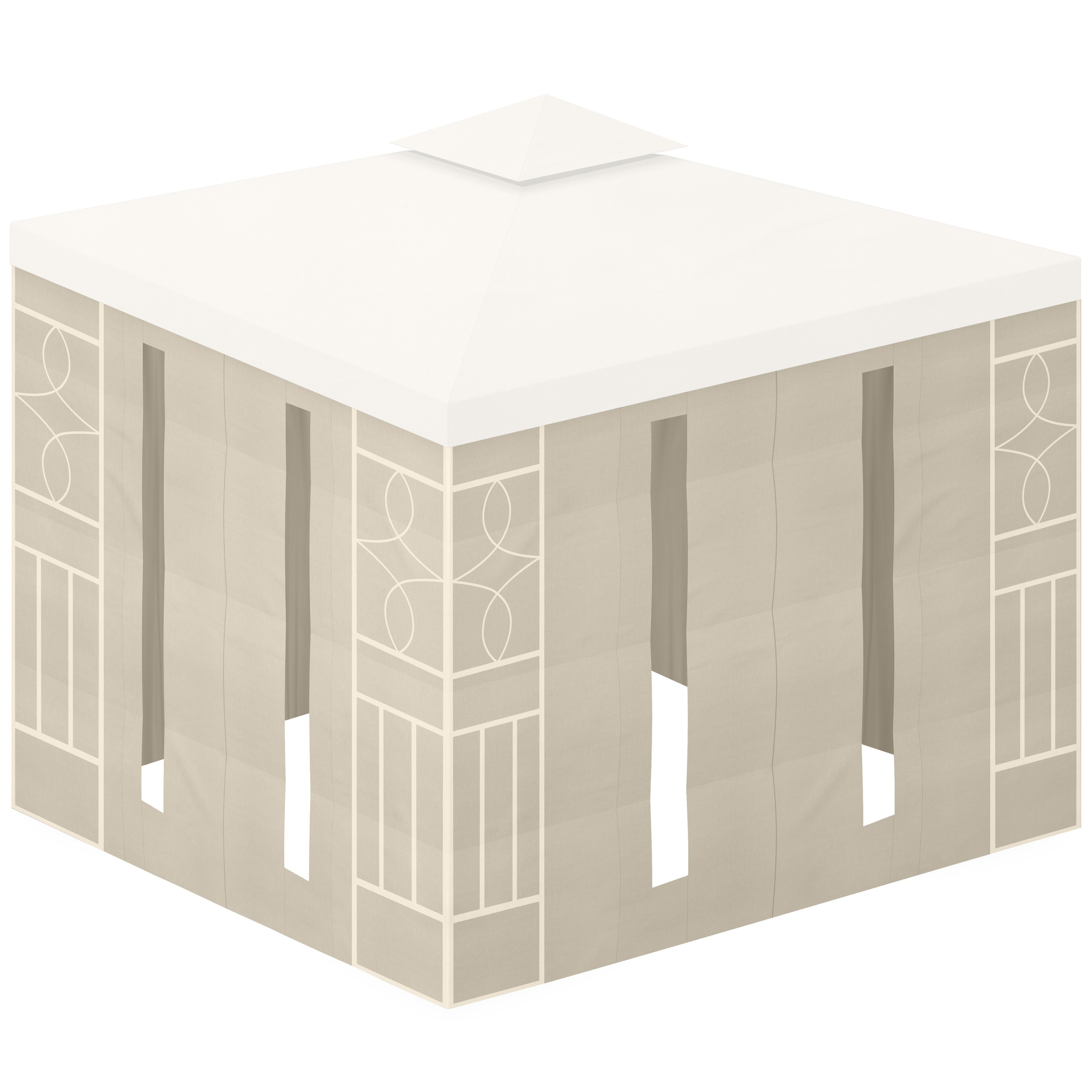 habeig Pavillonseitenteil Pavillon Seiten mit Fenster & Reißverschluß an je günstig online kaufen