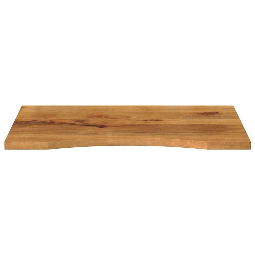 vidaXL Tischplatte Schreibtischplatte mit Aussparung 80x50x2,5 cm Massivholz