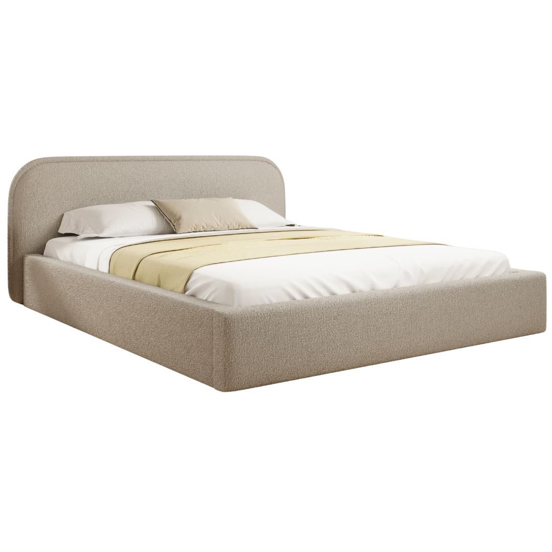 Compleo Polsterbett Bequemes Bett, Designerbett, Minimalistisches günstig online kaufen
