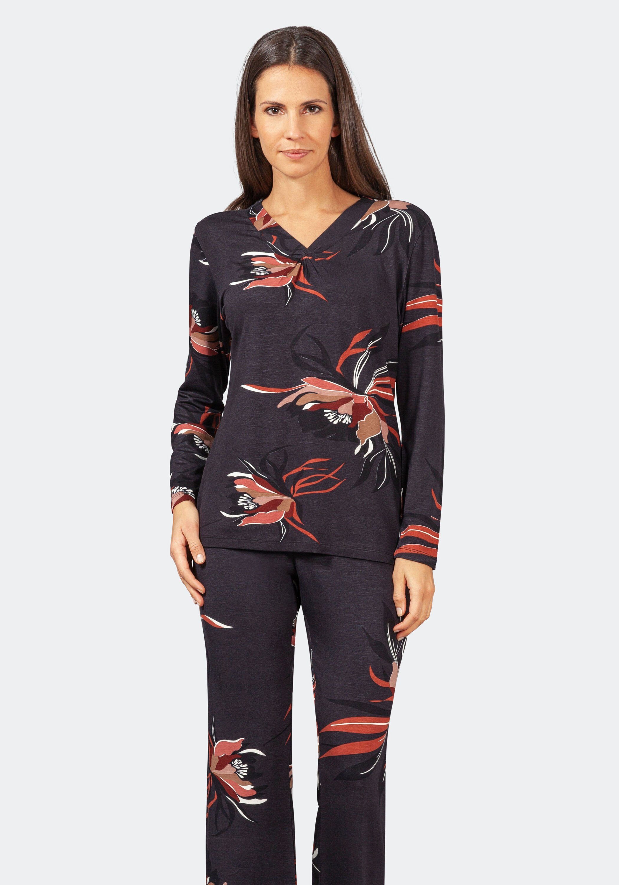 Hajo Pyjama »Damen Schlafanzug« (2 tlg) Modisches Design