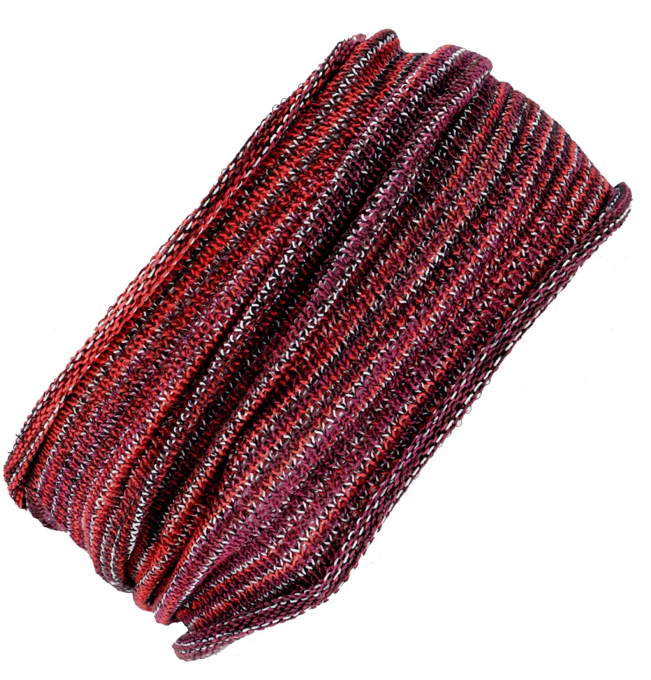 Guru-Shop Stirnband Magic Hairband, Dread Wrap, Schlauchschal,.. Haarband rot/weiß