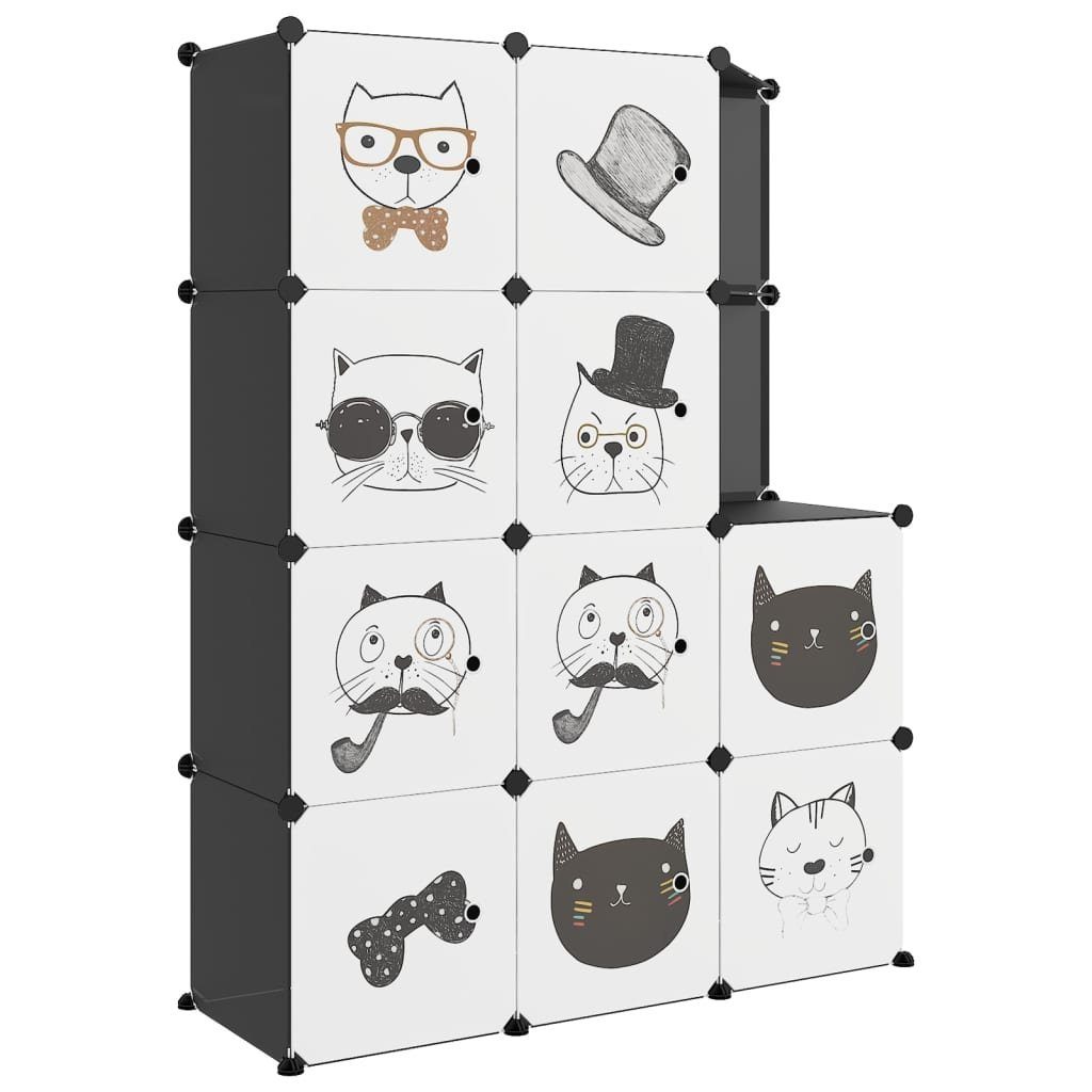 vidaXL Schuhregal Kinderschrank Modular mit 10 günstig online kaufen