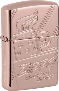 Zippo Feuerzeug Script Collectible 2023 Limited Edition Armor Case Rose Gold