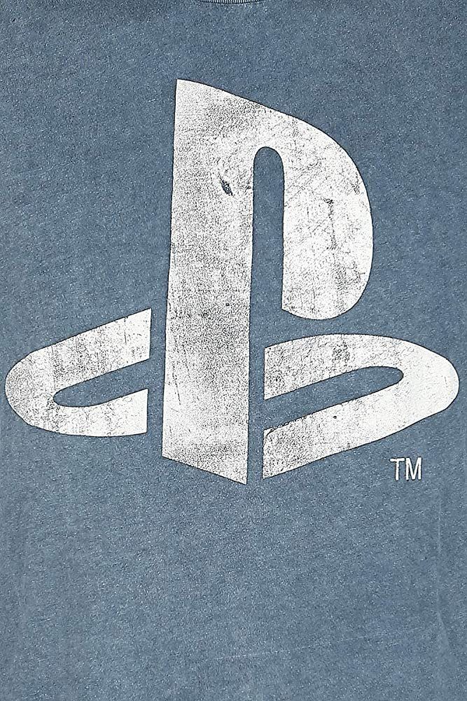 Playstation Print-Shirt PLAYSTATION T-Shirt Vintage blue Logo PS4 PS5 Gr. S M L XL XXL