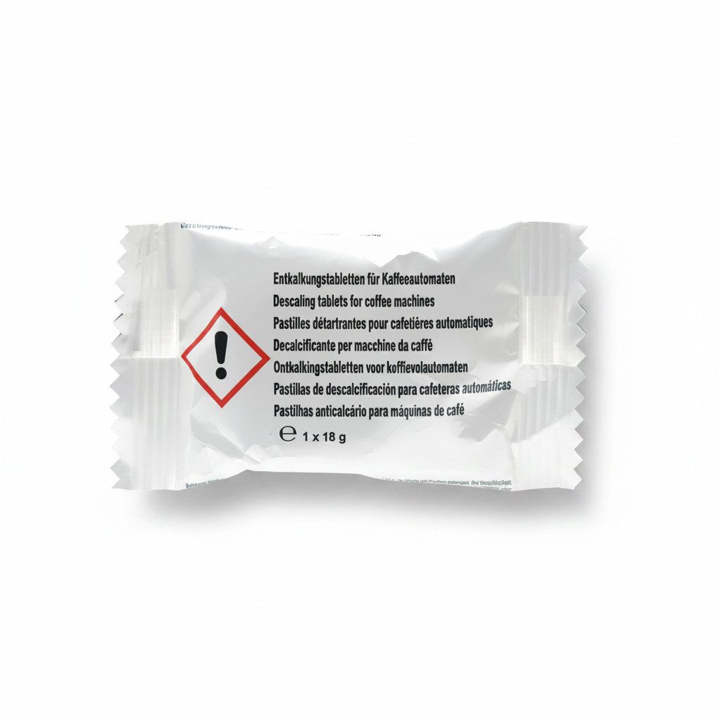 Trinkwasserladen Korbfilter, Spezial Kalklösetab 18g für Kaffeemaschinen Entkalkungstablette