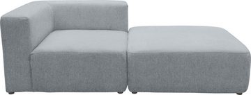 andas Sofa-Eckelement Utvik bestehend aus Eckelement und Hocker, als Modul oder separat verwendbar