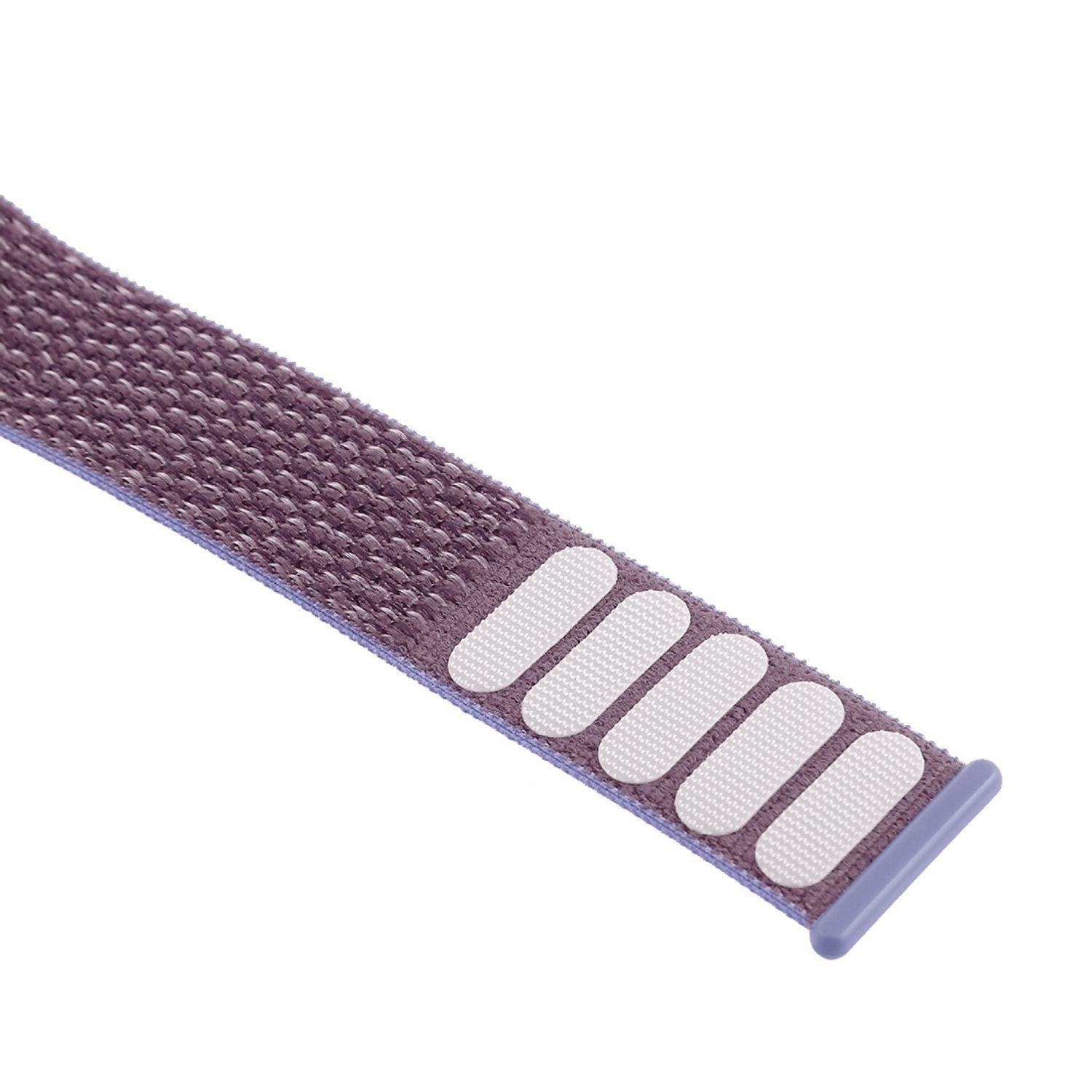 Lila Armband 42 Arm Nylon König Design / Loop Smartwatch-Armband Sport / mm 44 45 Band mm, mm Hell