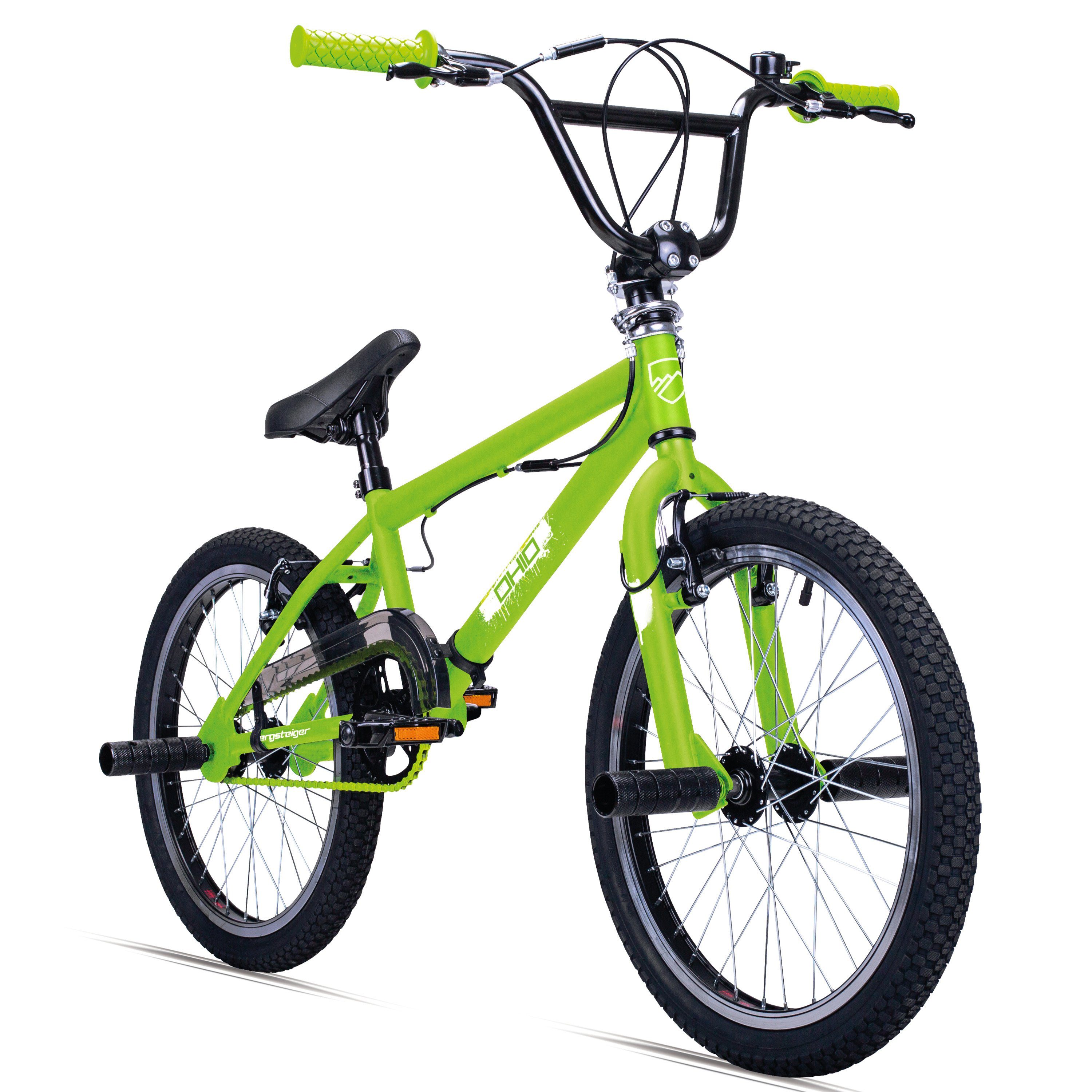bergsteiger Велосипеды BMX-Rad Ohio 20 Zoll, 360° Rotor-System, Freestyle, Mädchen, Jungen, 1 Gang, V-Bremsen