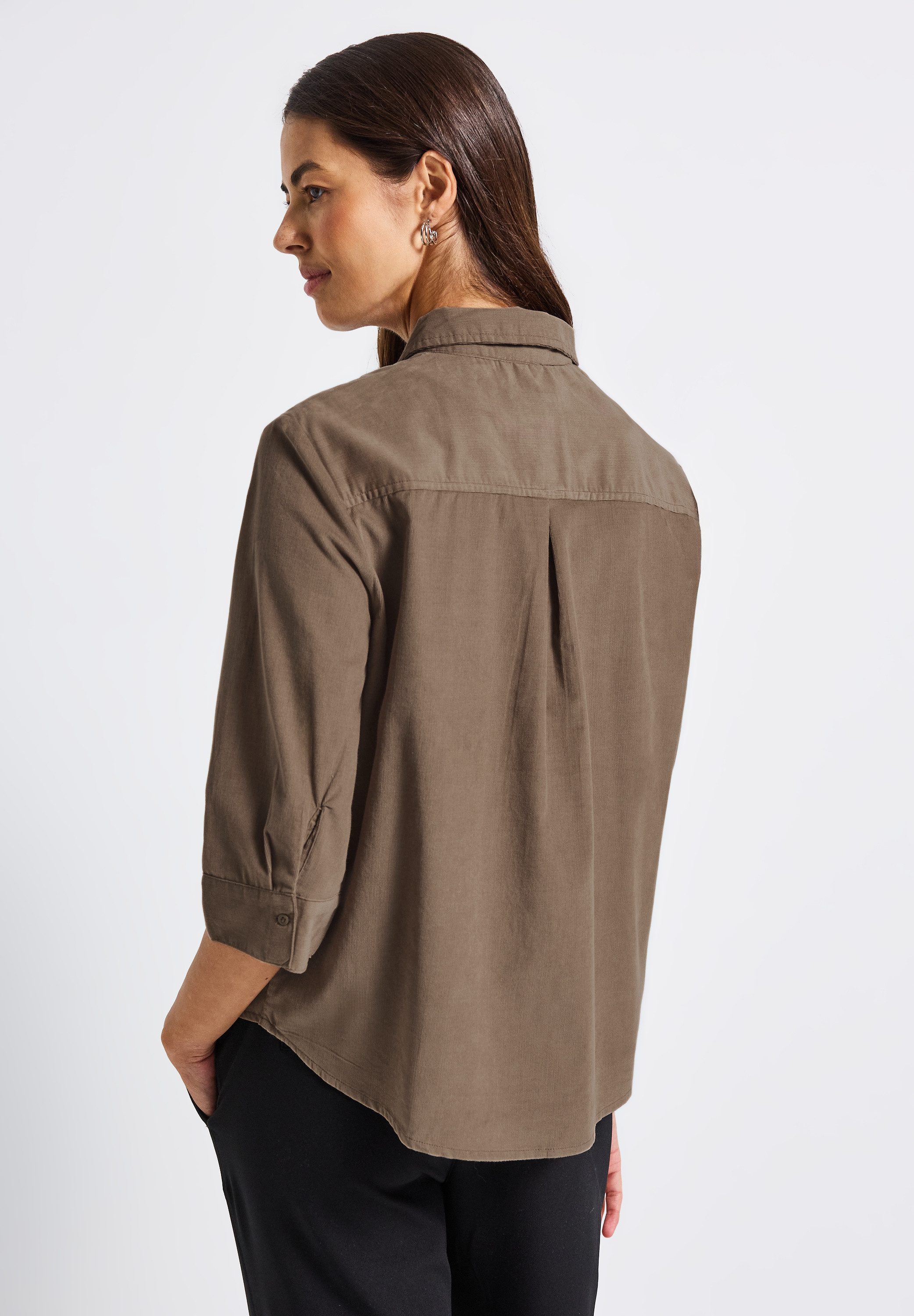 STREET ONE Hemdbluse aus reiner Baumwolle
