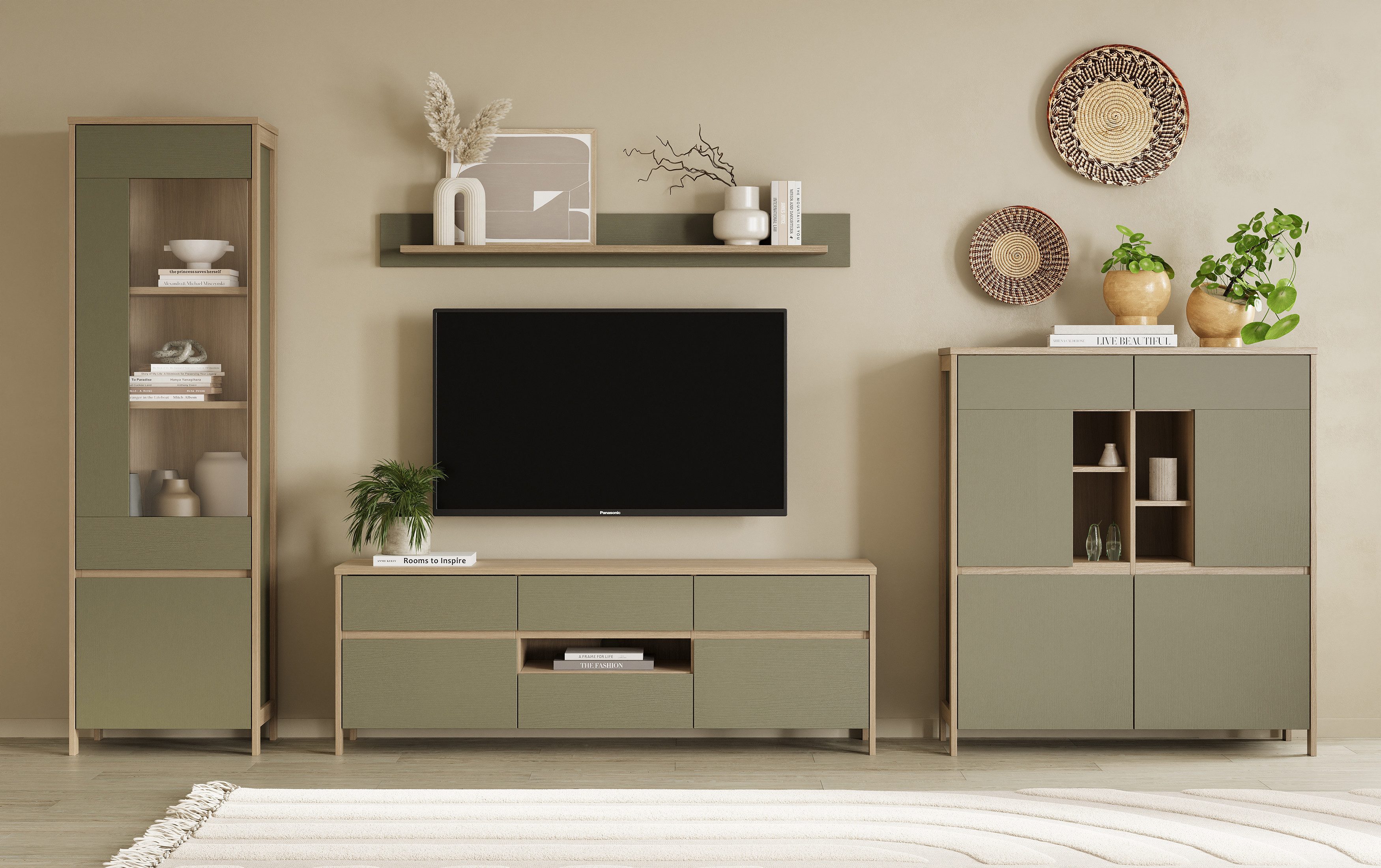 Home affaire Wohnwand Stranda, moderne Anbauwand, günstig online kaufen