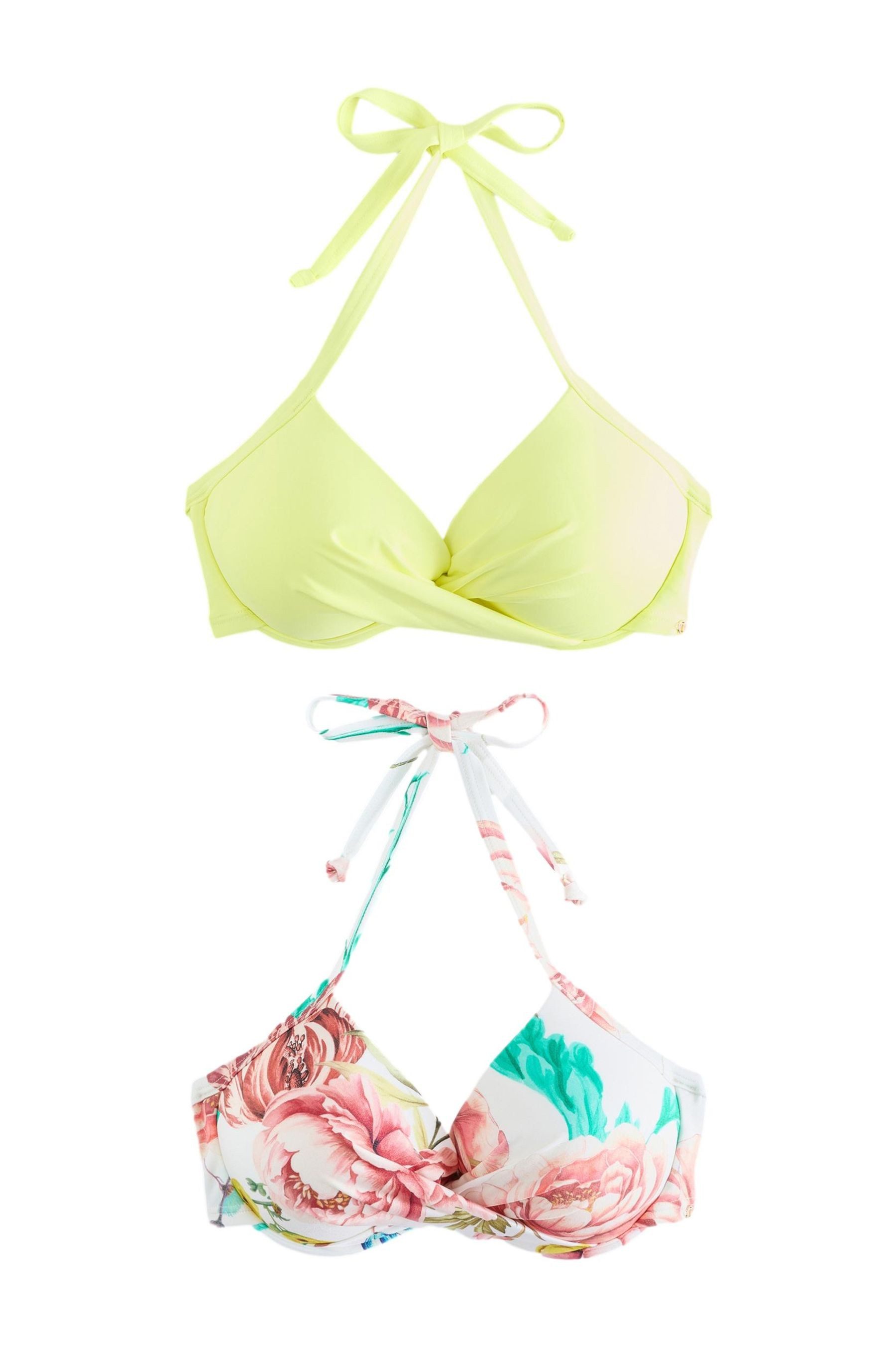 Next Bustier-Bikini Wattierte Bikinioberteile mit Bügel, 2er-Pack (2-St)