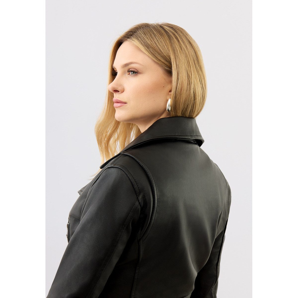 Bolongaro Trevor Lederjacke Sarah Biker Damen Bomberjacke, Freizeitjacke, Blazer, Pufferjacke, Übergangsjacke
