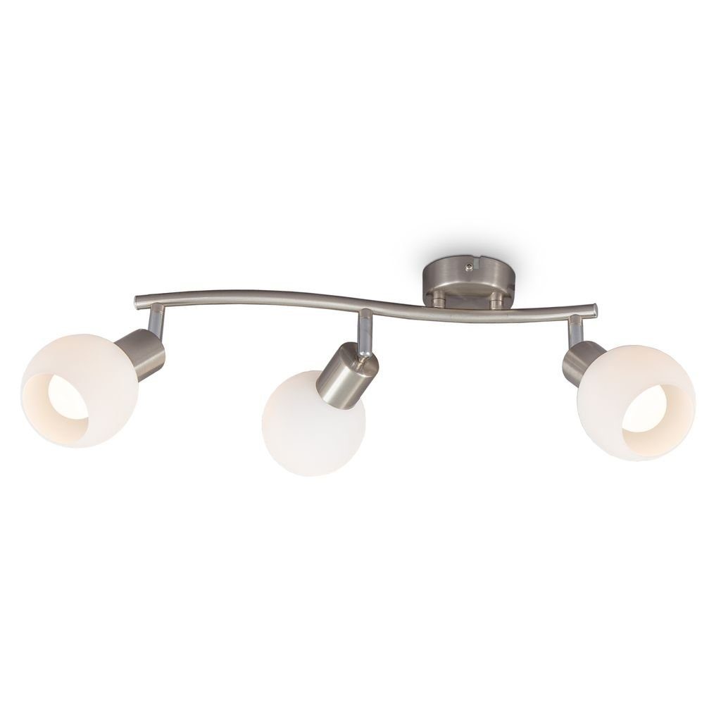 B.K.Licht LED Deckenspot schwenkbar LED Deckenleuchte mit Glasschirm - BKL1365, LED wechselbar, 3000K - Warmweiß
