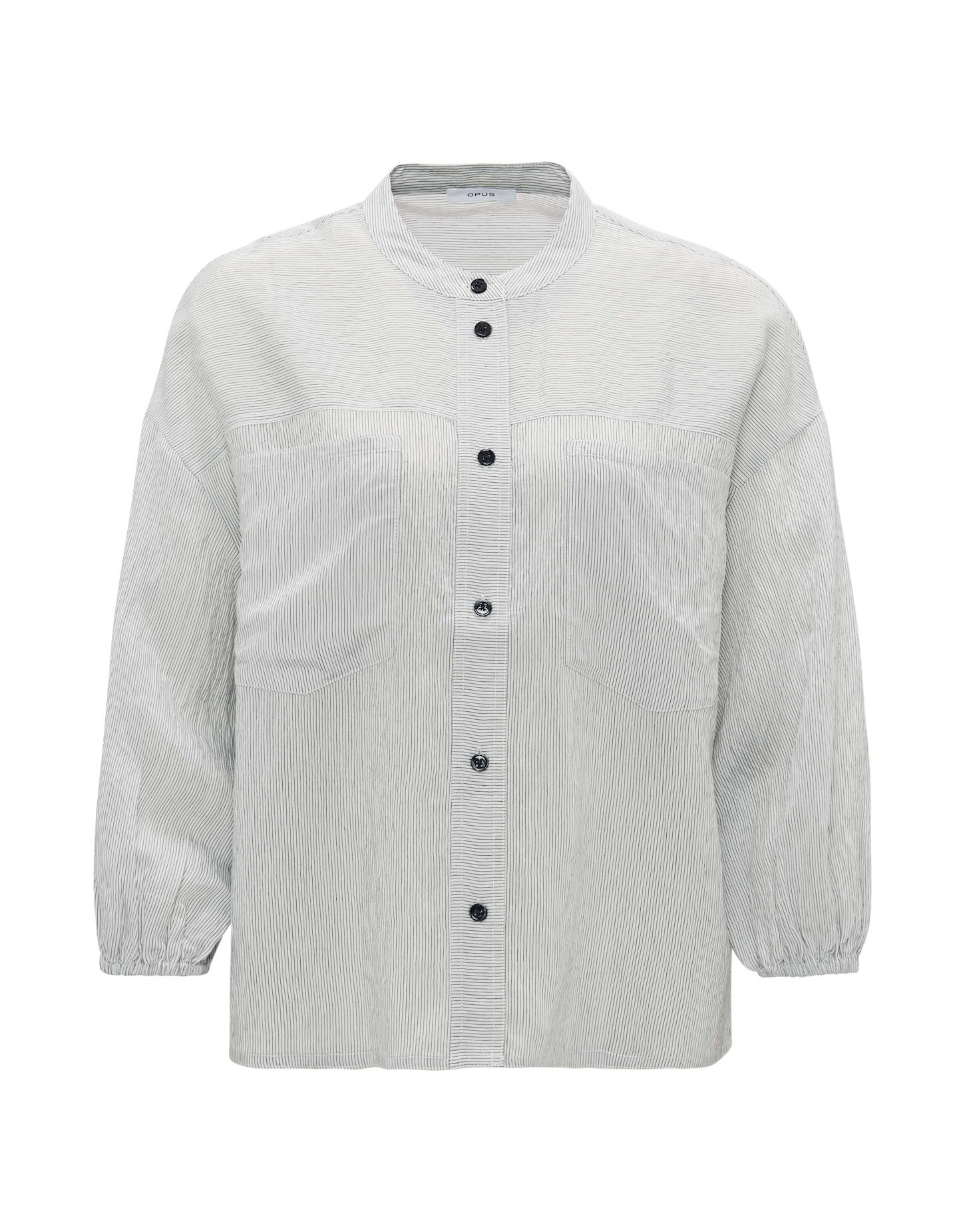 OPUS Kurzarmbluse Bluse FINTRA Loose aus ECOVERO™ Viskose Mix