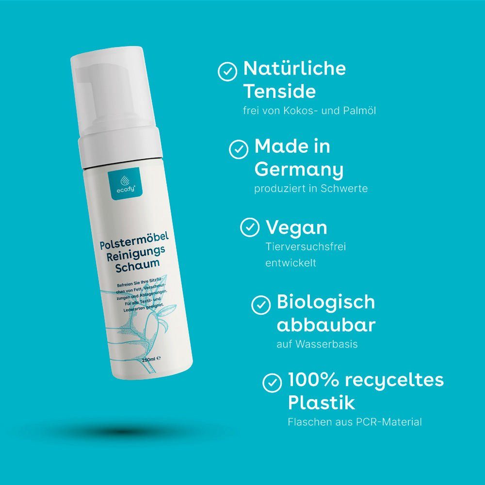 eco:fy Polstermöbel-Reiniger Teppichreiniger (1-St. Schonende und effektive Reinigung)
