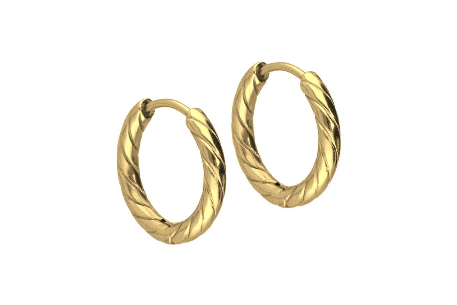 FILANGO Piercing-Set Titan Ohrclicker Creolen GEDREHT günstig online kaufen