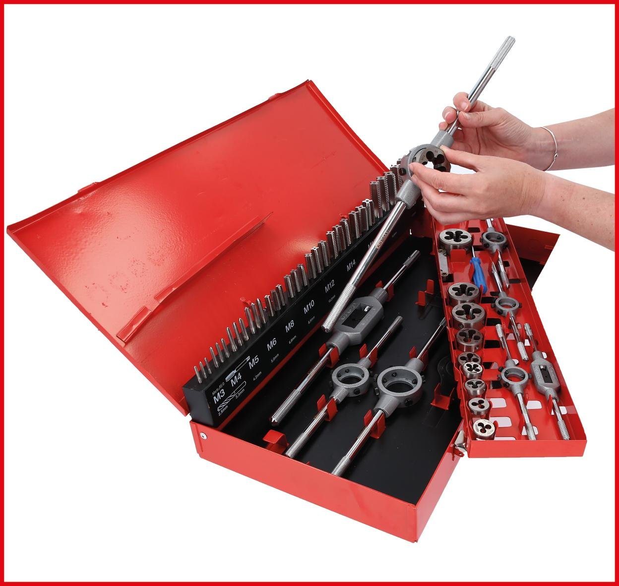 Thumbnail - KS Tools Gewindebohrer HSS Co Gewindeschneidwerkzeug-Satz, 54-tlg