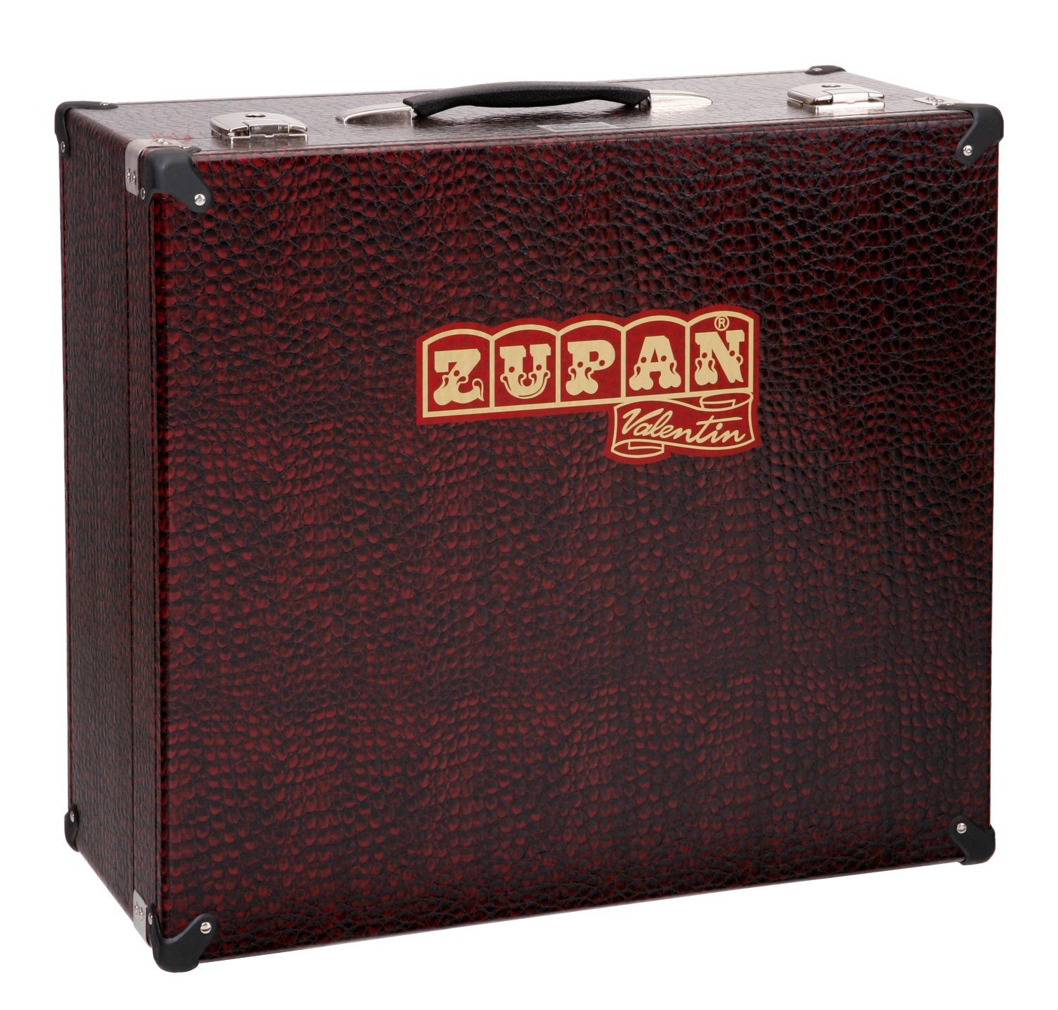 Zupan Knopf-Akkordeon IV 96/M Akkordeon - 96 Bassknöpfe, 38 Diskanttasten, 4-chörig (Juwel-Set, Inkl. Luxuskoffer, Trageriemen mit Querriemen und Poliertuch), Musette-Register, Holztastatur und Perlmuttauflage