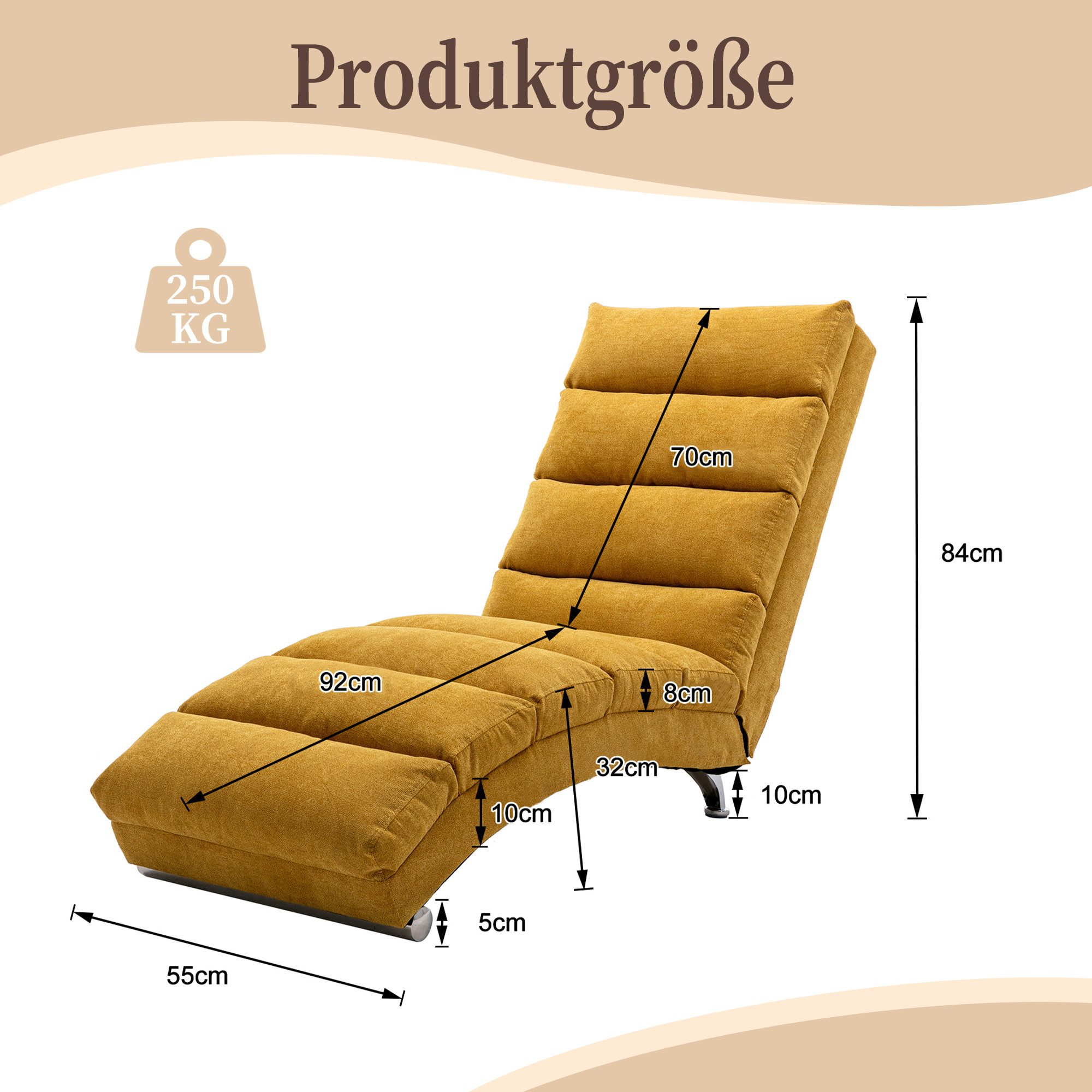 Celya Stuhl Stuhl Massageliege, Elektrisch, Polsterstühle,mit massagefunktion (mit 5 Modi für Büro, 250 kg Belastungskapazität), Ergonomische elektrische Massage Long Lounger