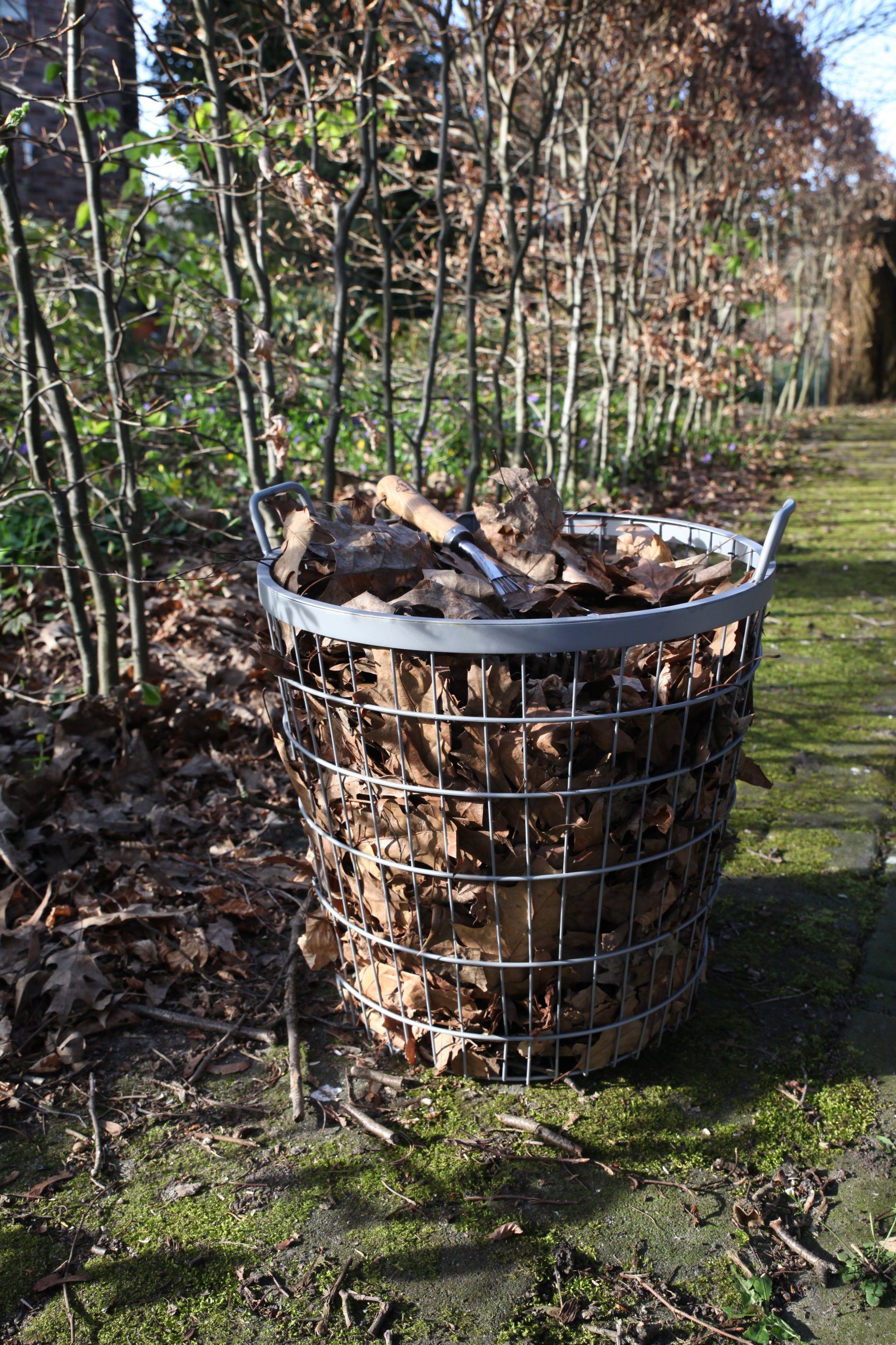 esschert design Dekokorb Esschert Design Drahtkorb Kartoffel Korb Ernte Garten Eisen Laub groß (Kartoffelkorb)