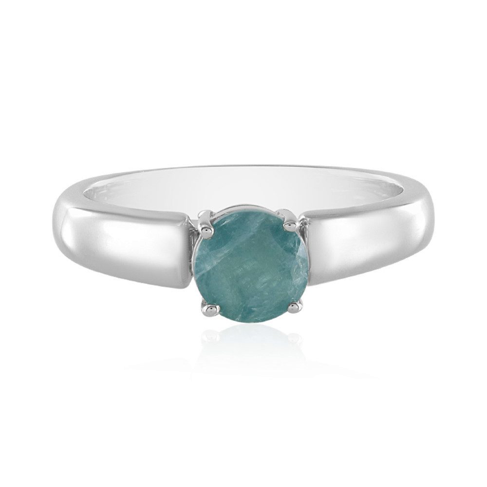 Cavill Solitärring Grandidierit Silberring 0,805 ct platinveredelt, elegant, Damen (1-tlg)