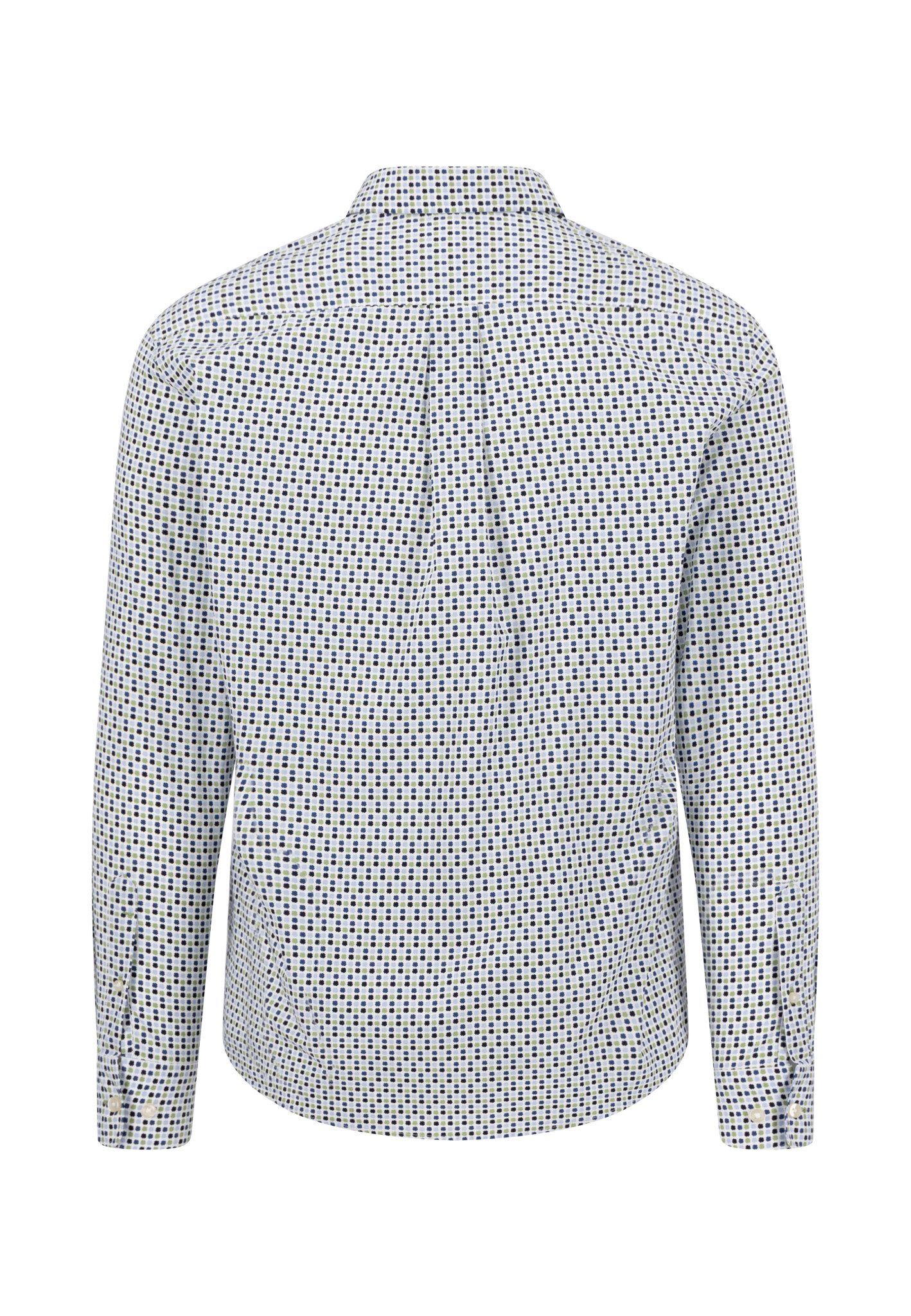 FYNCH-HATTON Langarmhemd normale Passform, aus reiner Baumwolle, mit Minimalmuster