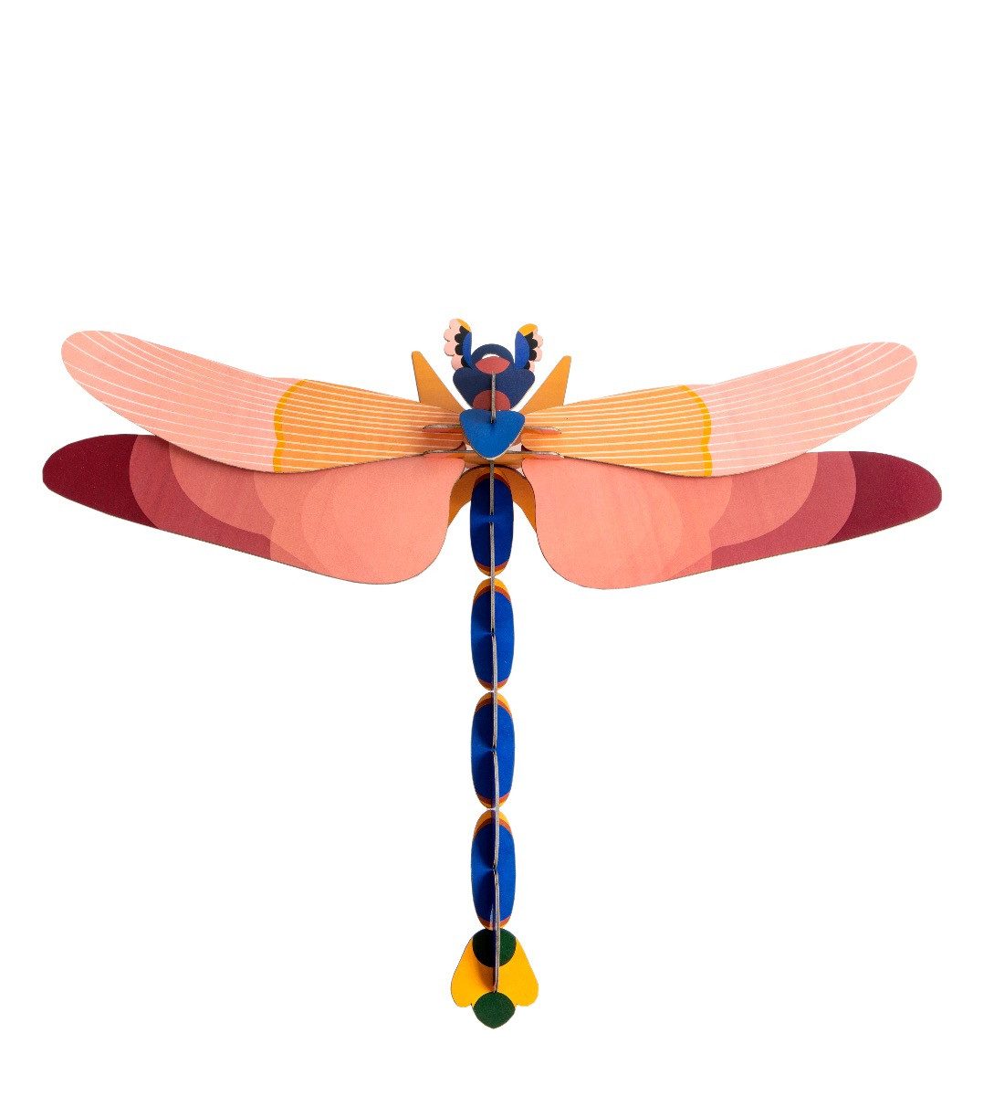 studio ROOF Wanddekoobjekt 3D Pink Dragonfly Wanddeko (1 St), Zum Zusammenstecken