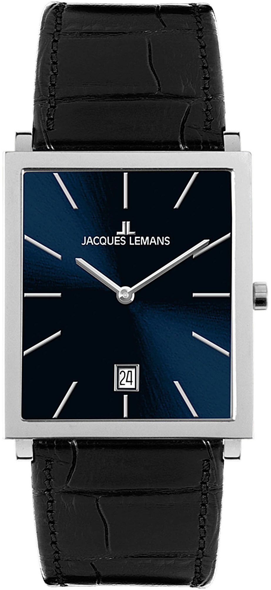 Jacques Lemans Quarzuhr Nizza, Armbanduhr, Damenuhr, Herrenuhr, Datum, unisex