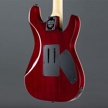 Schecter E-Gitarre, Omen Extreme 6 FR Lefthand Black Cherry - E-Gitarre für Linkshänder