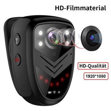 yozhiqu 150°-Weitwinkel 1080p HD-Nachtsichtkarte Strafverfolgungs-Recorder Action Cam