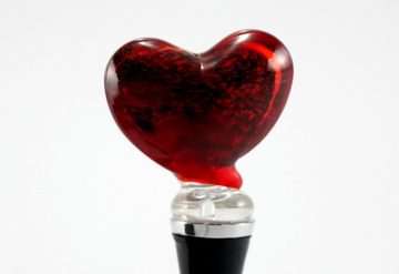 Brillibrum Weinflaschenöffner Glas Flaschenverschluss Herz Korken Glaskorken Mit Frosch Figur