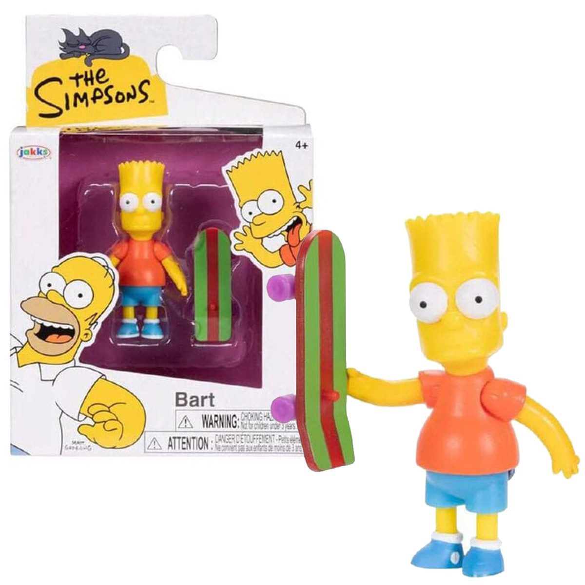 Jakks Pacific Actionfigur Die Simpsons Mini Figur, ca. 7 cm groß in Fensterbox