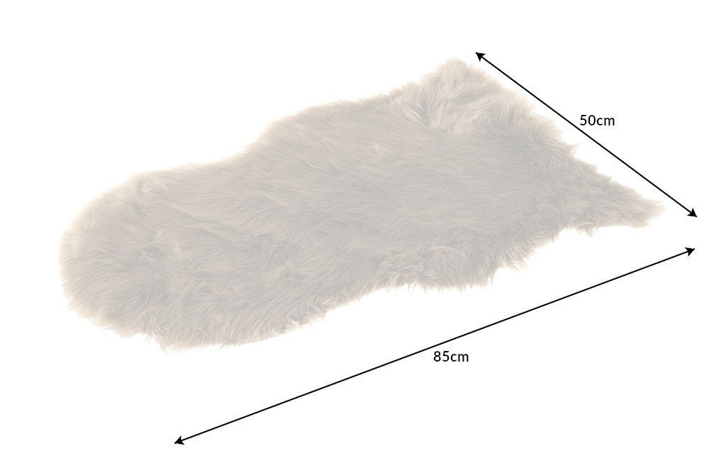 · Schlafzimmer · Fellteppich Kunstfell braun, oval, Faux-Fur riess-ambiente, 85x50cm · DOLLY Wohnzimmer