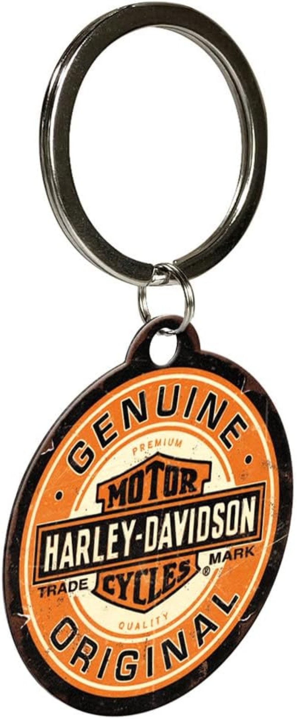 Nostalgic-Art Schlüsselanhänger mit Gravur Schlüsselanhänger - Harley-Davidson – Genuine Original