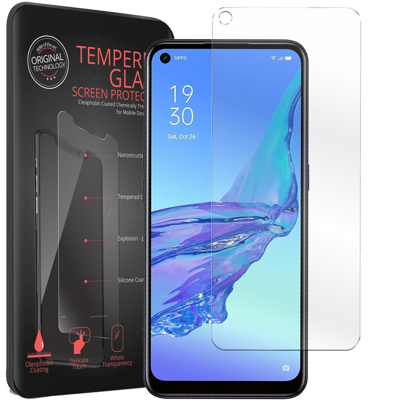 CoolGadget Schutzfolie Panzerfolie für OPPO A53 / A53s, (9H Härtegrad, 2x Schutzglas, 1xReinigungset), Displayfolie Panzer Schutzfolie 2 Stück für OPPO A53 / A53s Glas Folie