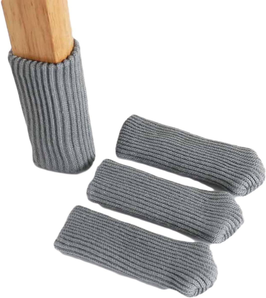 Coonoor Stuhlsocke 24 Stück Носки стула, Elastisch Möbelsocken Gestrickte, (Stuhlbeinkappen, Dicke Unterseite, 24 St), Antirutsch Pads für Möbel,Tisch, Bodenschutz