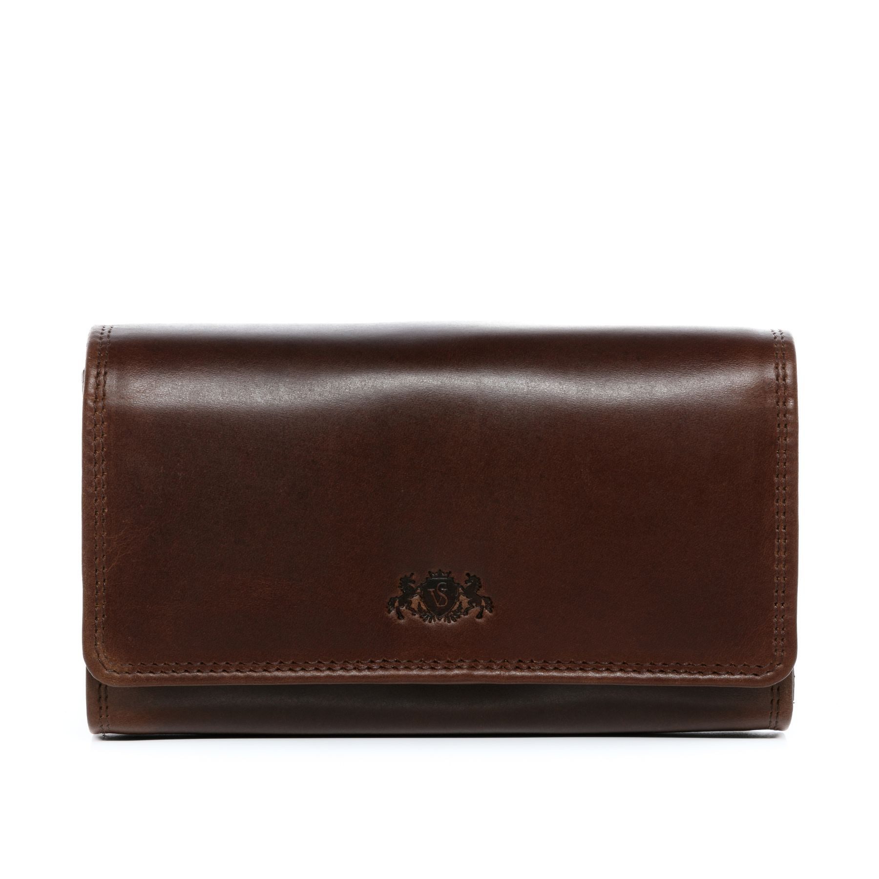 SID & VAIN Geldbörse echt Leder Waitress groß waiter-braun, Kellnerportemonnaie echt Leder Unisex, Kellnergeldbeutel braun