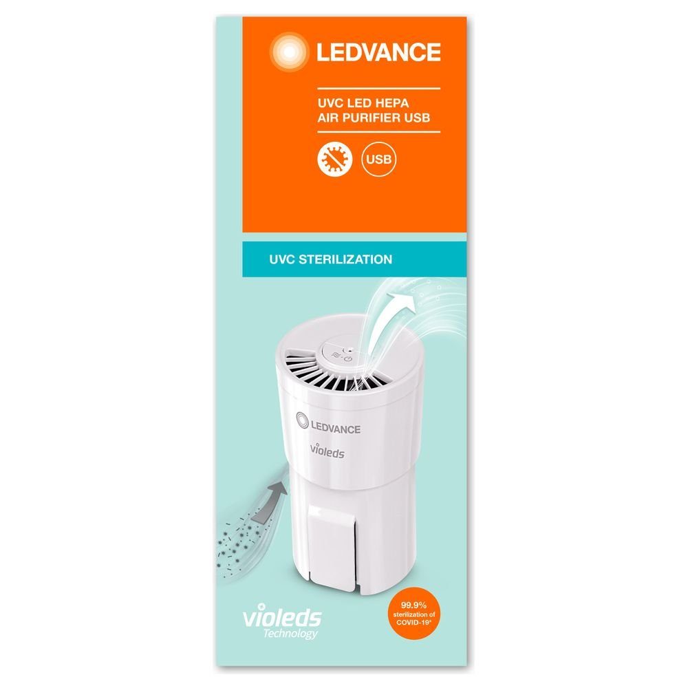 Gartengestaltung|Haushaltsgeräte  Ledvance UVC-Desinfektionsgerät UV-C LED Hepa Luftreiniger USB betrieben, UVC Luftreiniger