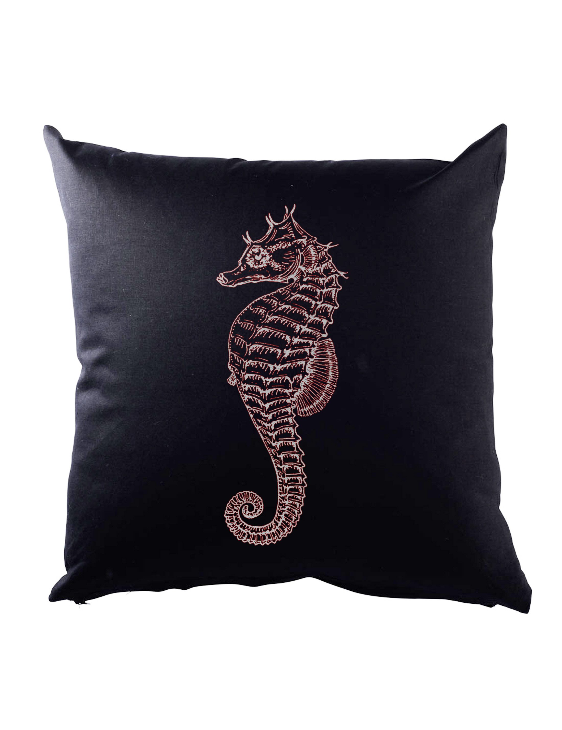 Urban Backwoods Dekokissen Sea Horse Dekokissen Seepferdchen Tattoo Nautical Sailor Stern Star, Segeln Segler Kapitän Matrose