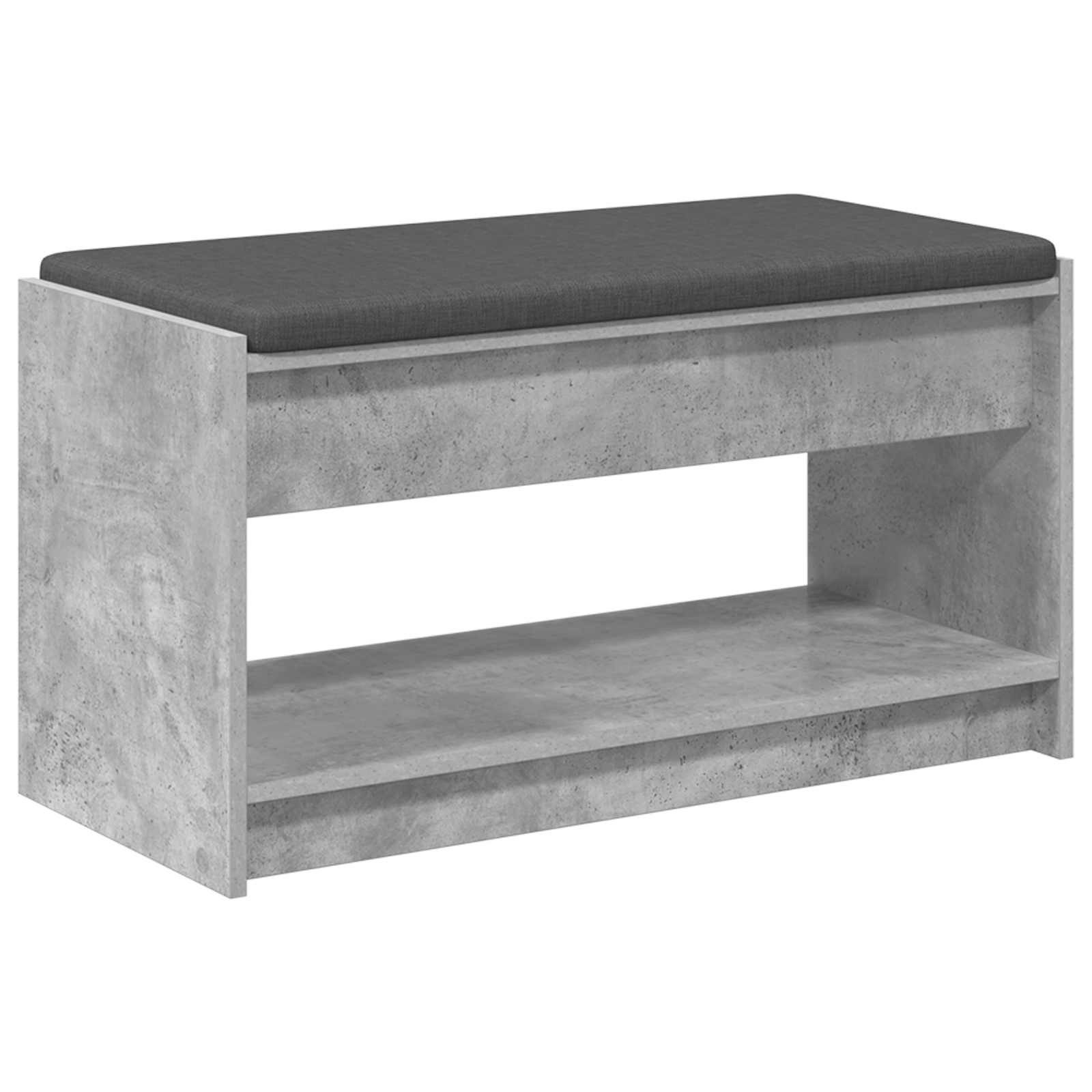 vidaXL Sitzbank Flurbank Betongrau 83 x 38 x 45 cm (1-St)