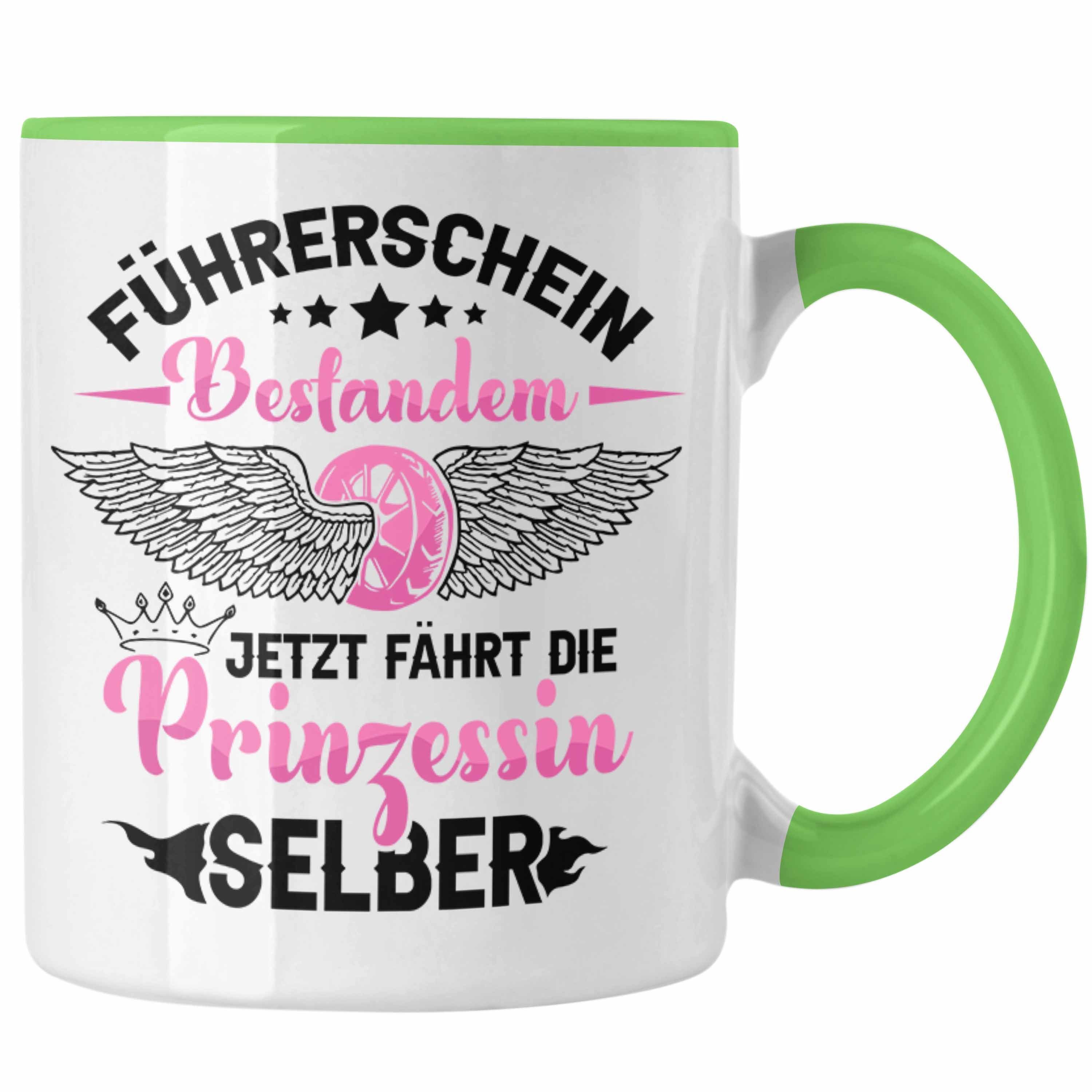 Trendation Tasse Führerschein Bestanden Tasse Geschenk Frauen Mädchen Prinzessin Gesch Grün | Teetassen