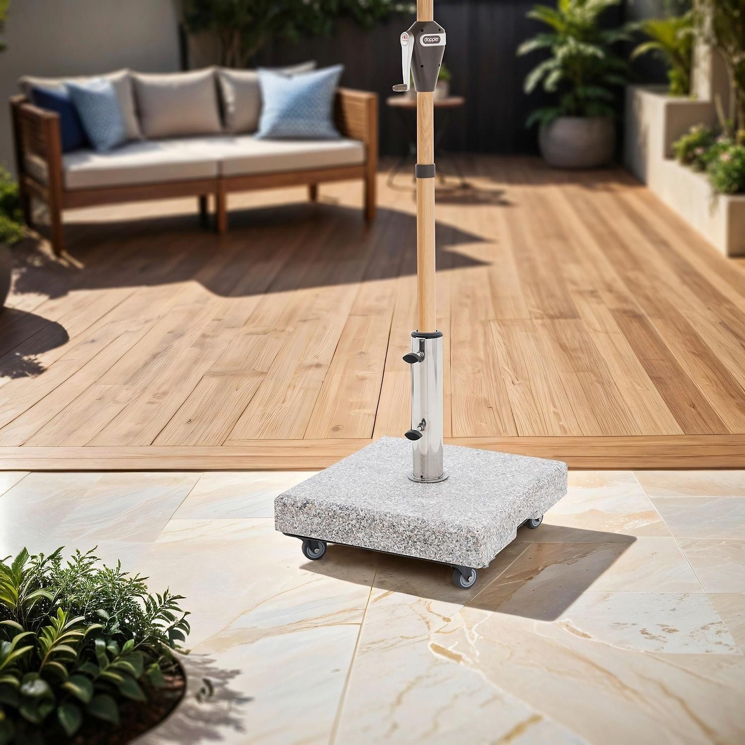 doppler® Untergestell EASY ROLL VARIO, Anthrazit, günstig online kaufen