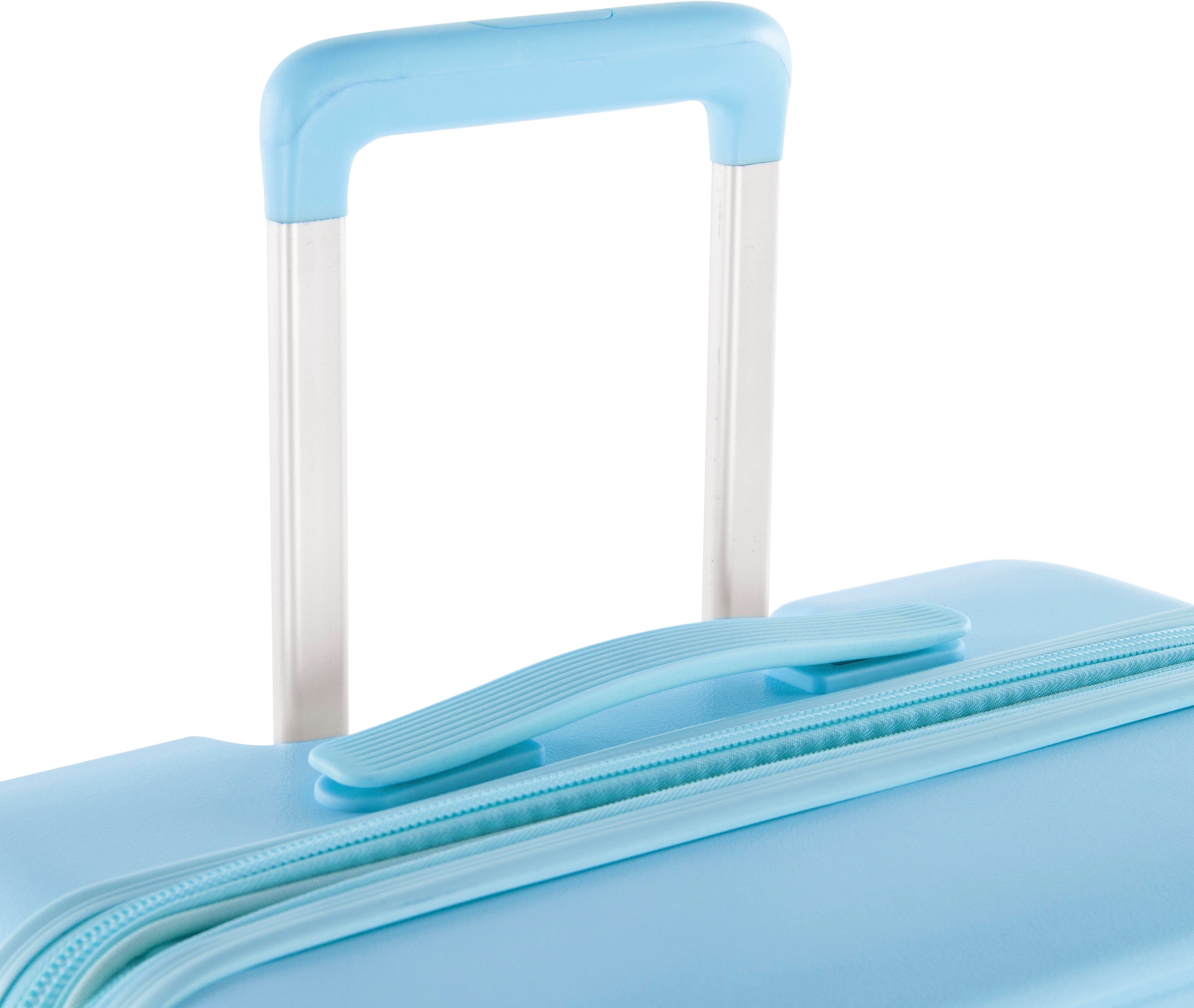 Heys Hartschalen-Trolley Pastel, 66 4 blue Rollen cm