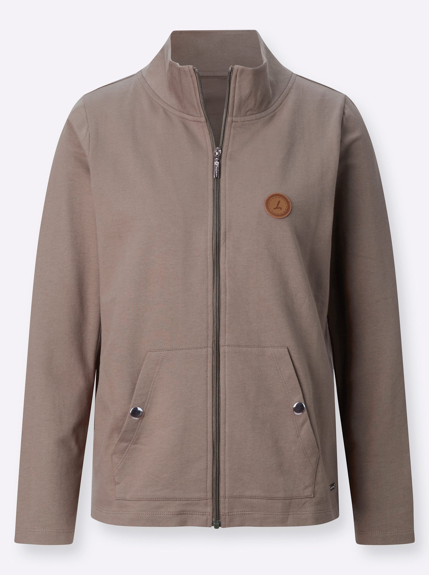 Shirtjacke Sweatjacke Langarm