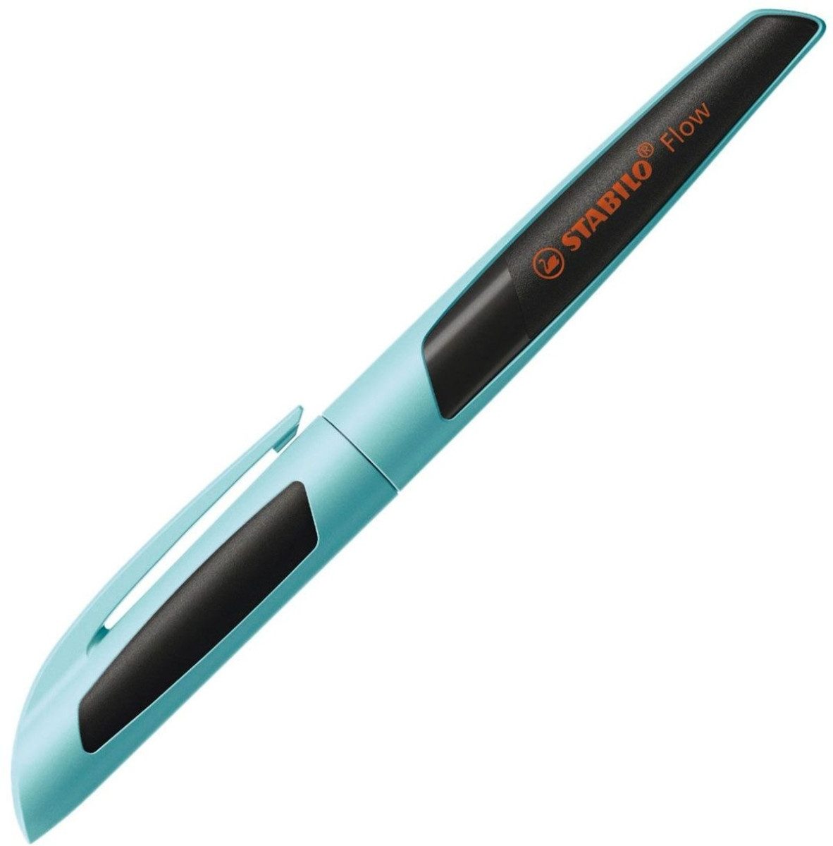 STABILO Füllhalter Füller Flow Sporty M hellblau/schwarz Blister